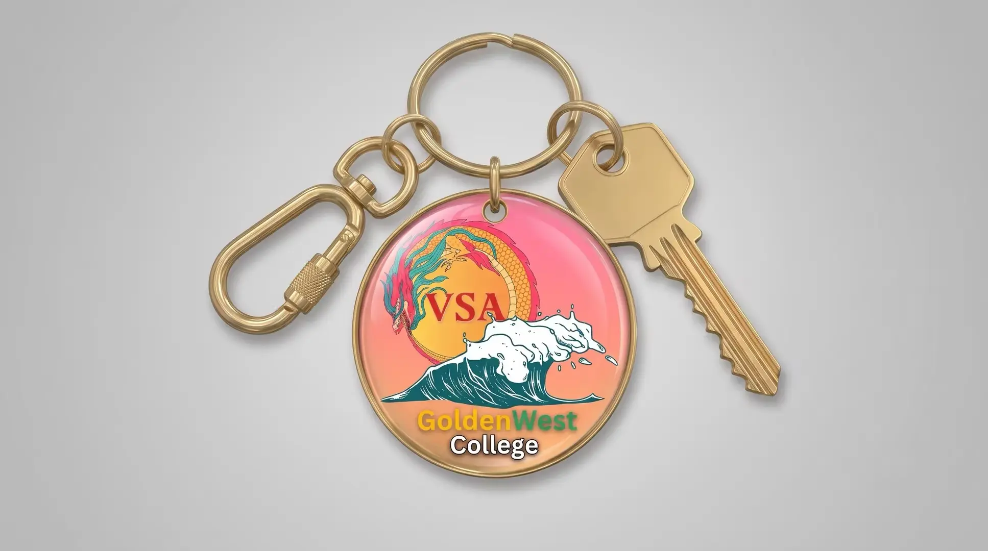 Circle Shape Rush Keychains