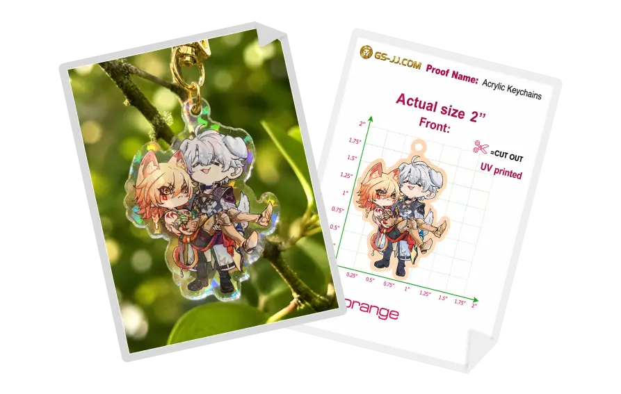 Custom Keychains for Furry x Anime CP Fanart