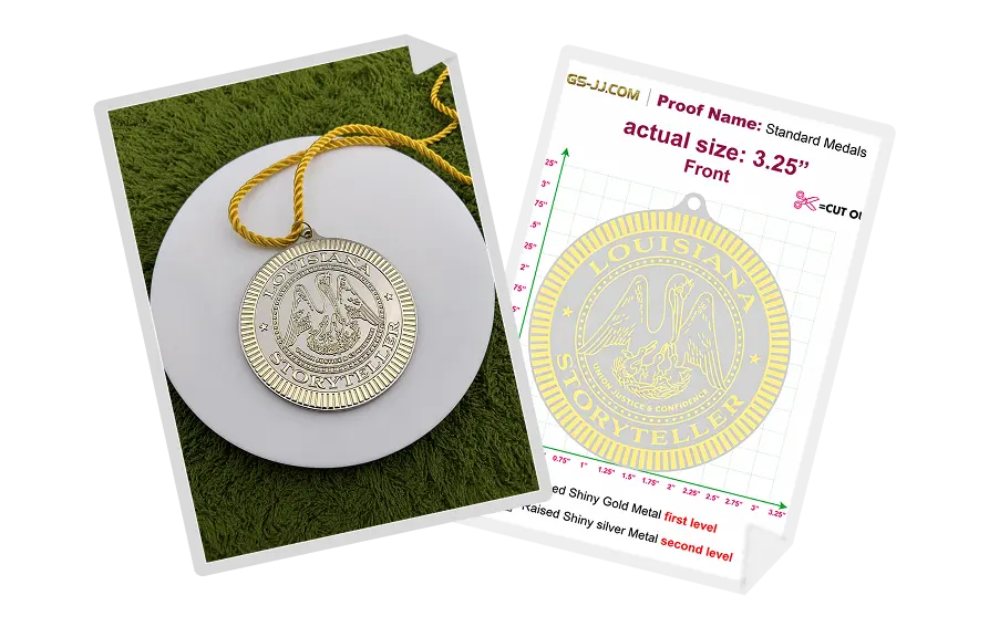 Custom Medals for Louisiana Storyteller / I Am Louisiana Now
