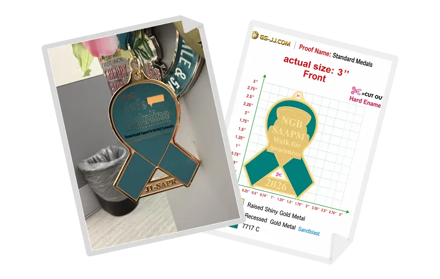 Custom Medals for SAAPLM Walk for Awareness