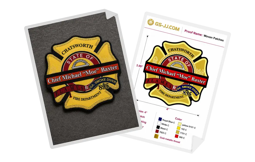 Custom Patches for Chatsworth Fire Department