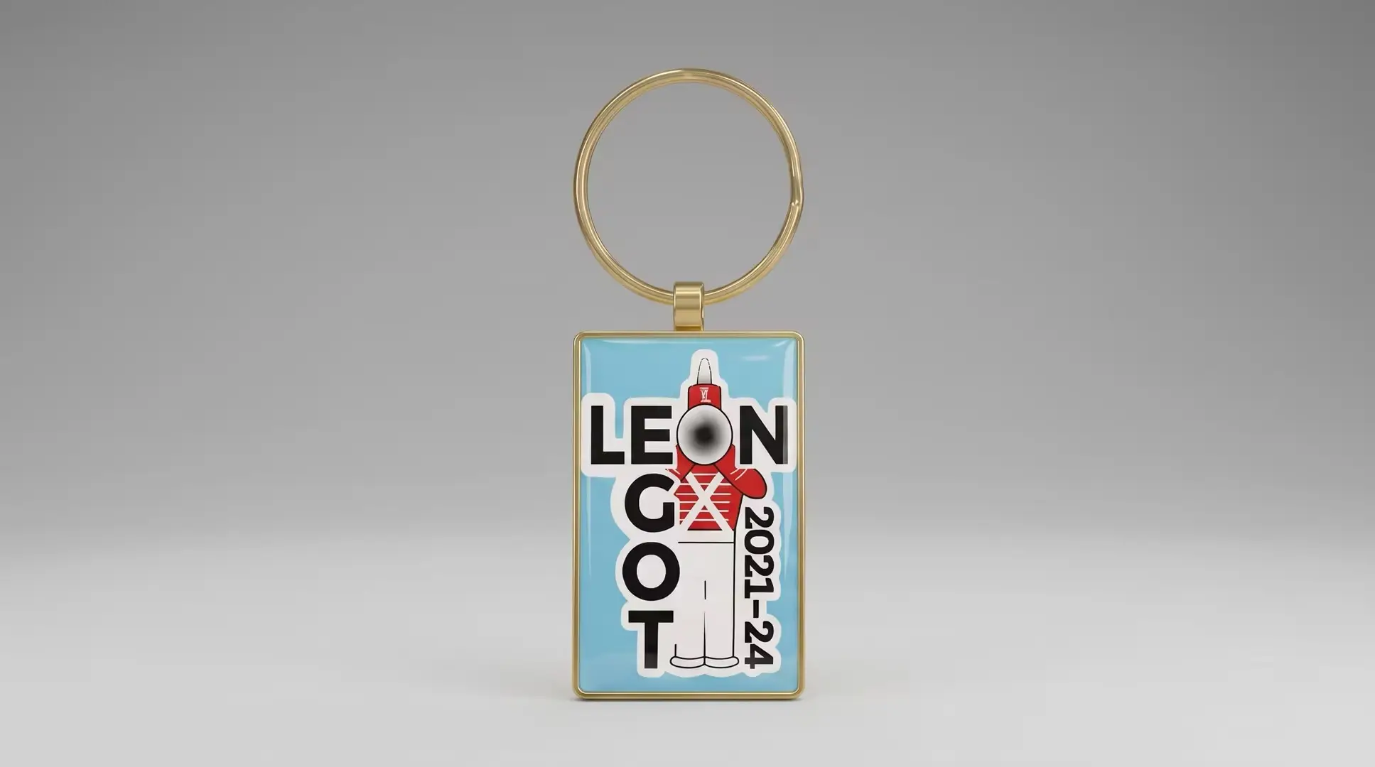 Rectangle Shape Rush Keychains