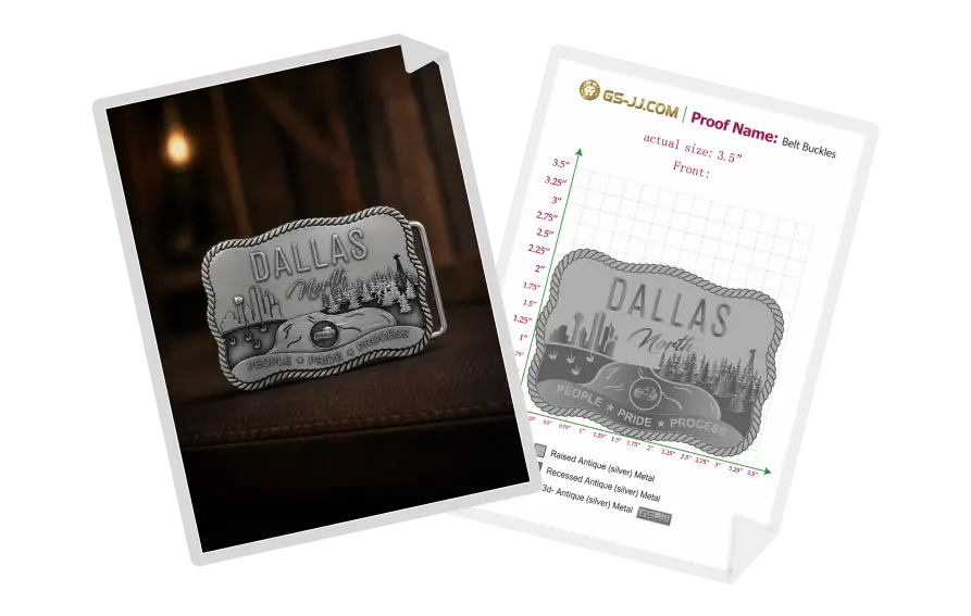 Custom Belt Buckle for FritoLay North Dallas Team