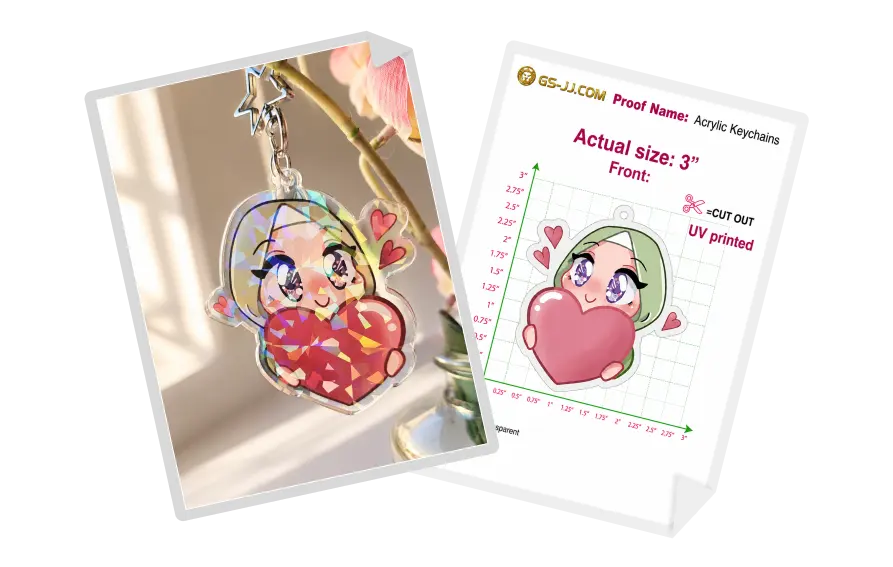 Custom Keychains for Original Muslim-Style Chibi Character