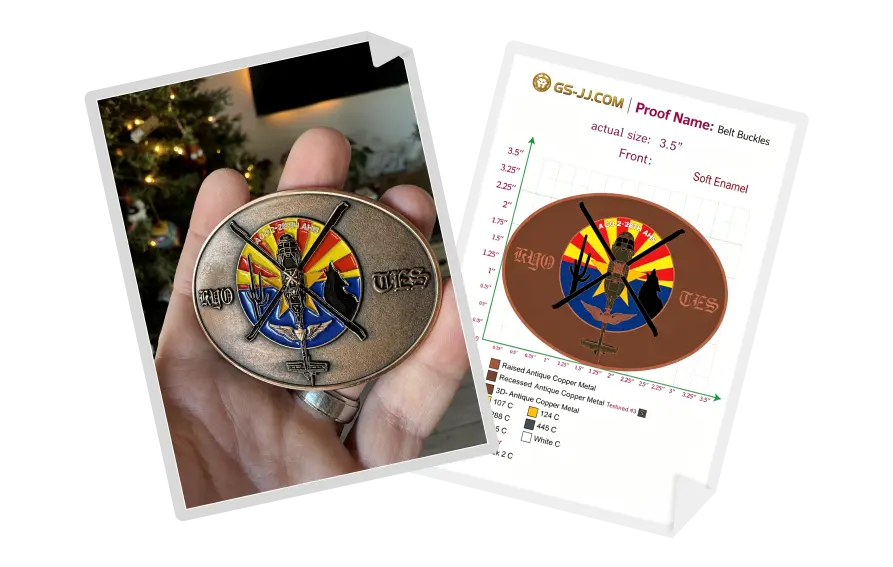 Custom Belt Buckle for ACO 2-285th AHB (Arizona Army National Guard)