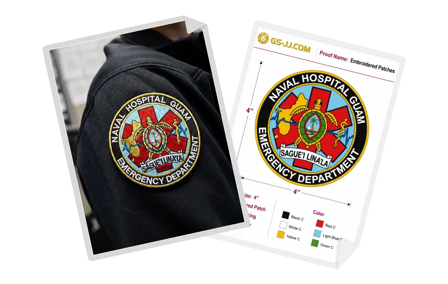 Custom Patches for Naval Hospital Guam Emergency Department