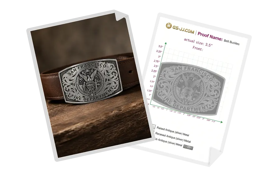 Custom Belt Buckle for San Francisco Fire Department