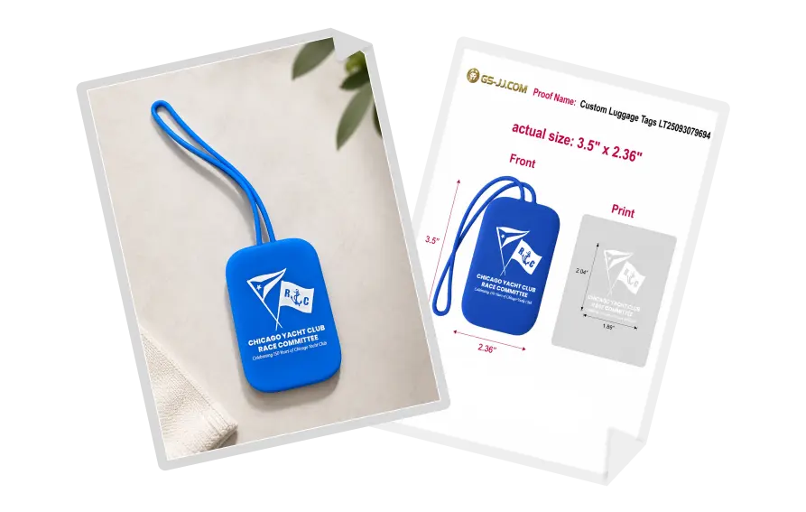 Custom Luggage Tag for Chicago Yacht Club Race Committee