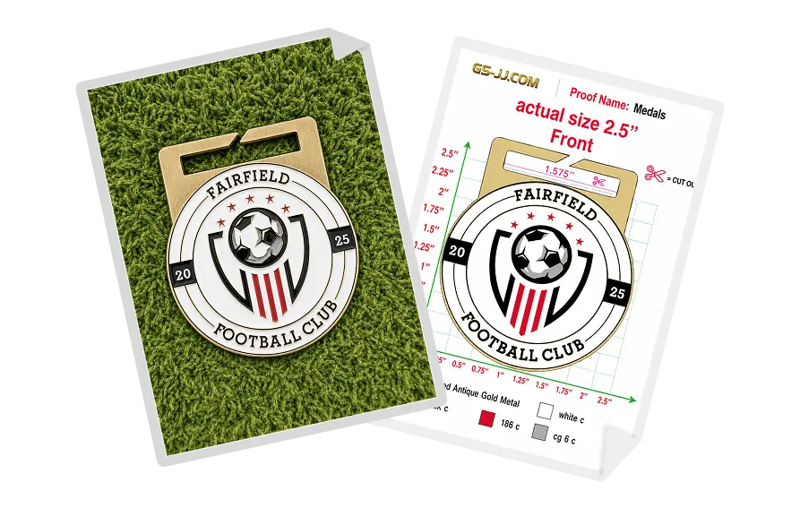 Custom Medals for Fairfield Football Club
