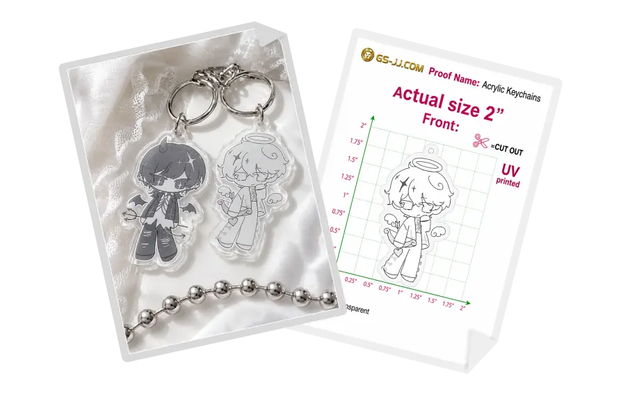 Custom Keychains for Original Angel Character