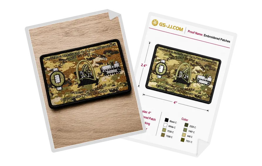 Custom Patches for the U.S. Military Seabees Unit