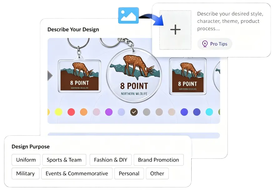 Guided Keychain Design Input