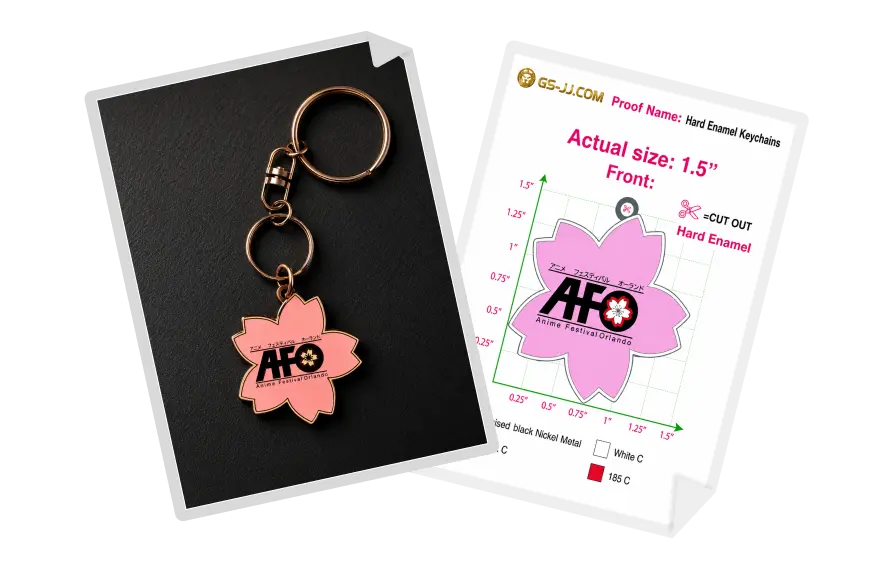 Custom Keychains for Anime Festival Orlando