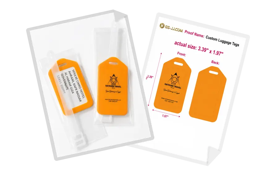 ustom Luggage Tag for Hatours Travel