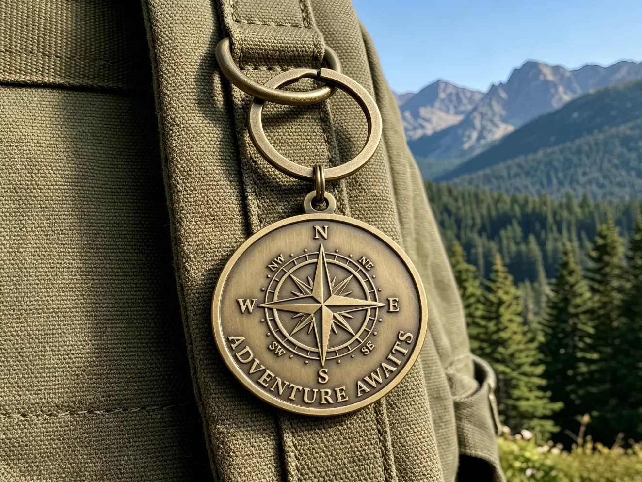 Metal Keychain - Outdoor Exploration