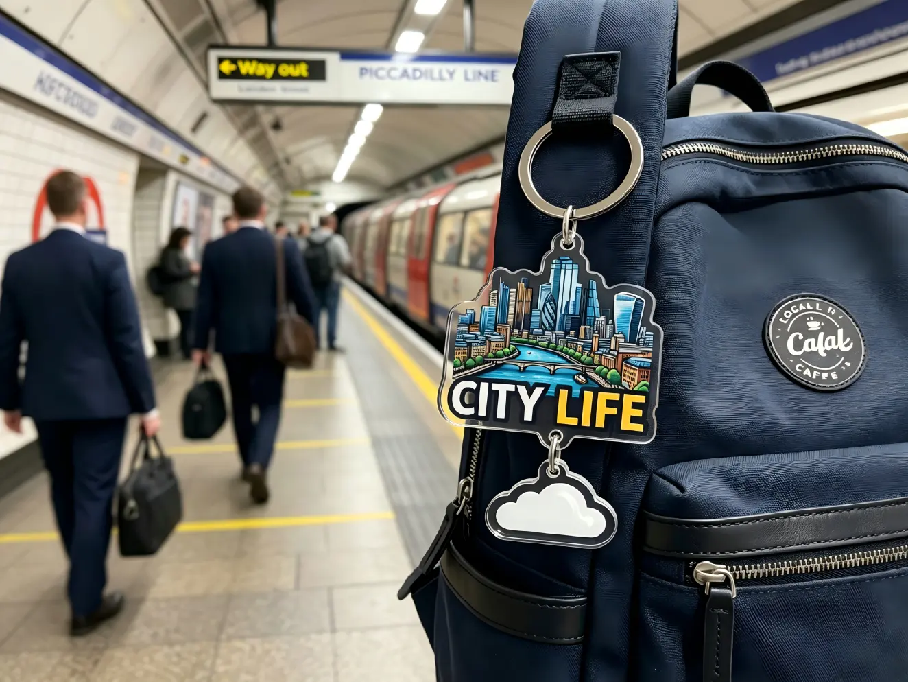 Acrylic Keychain - Urban Commuter