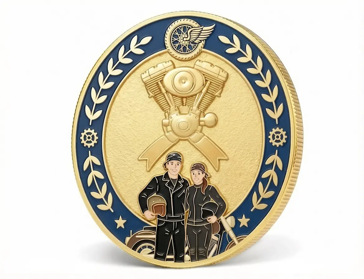 Standard Coins Motorcycle Challenge Coins Standard Coins Motorcycle Challenge Coins