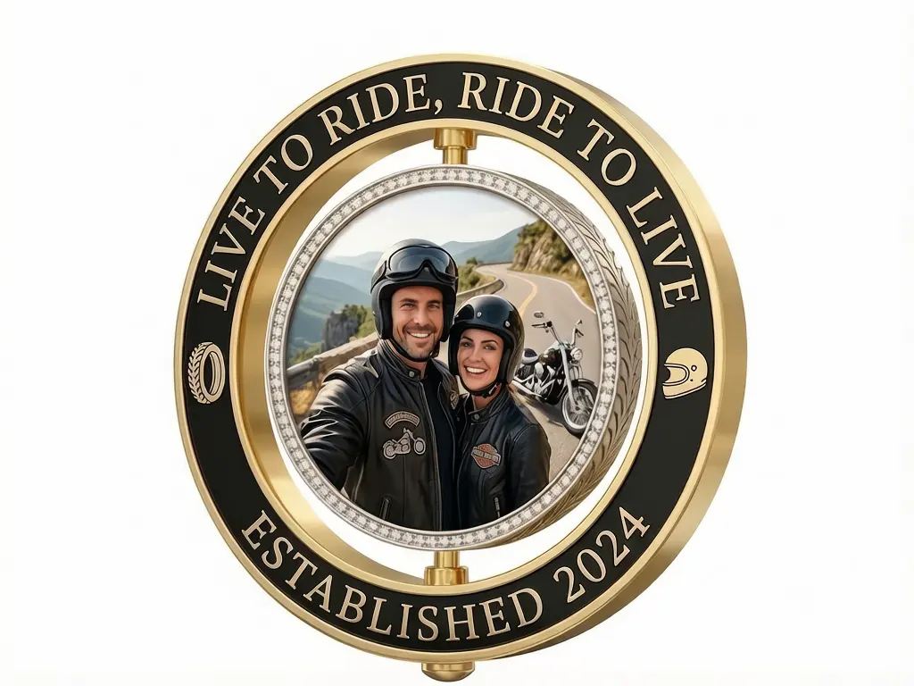 Spinner Coins Motorcycle Challenge Coins Spinner Coins Motorcycle Challenge Coins