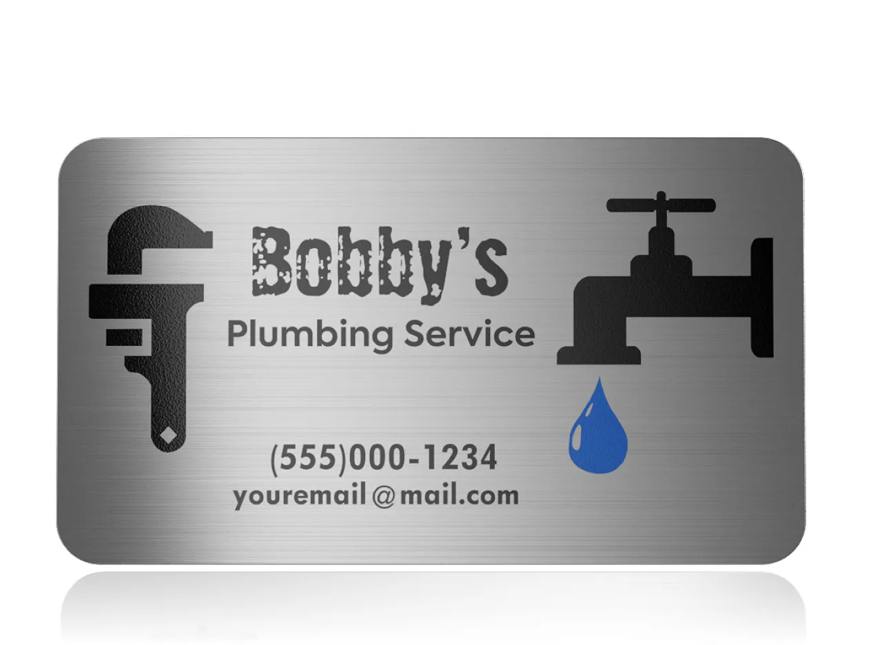 Plumbing Service Business Card Plumbing Service Business Card