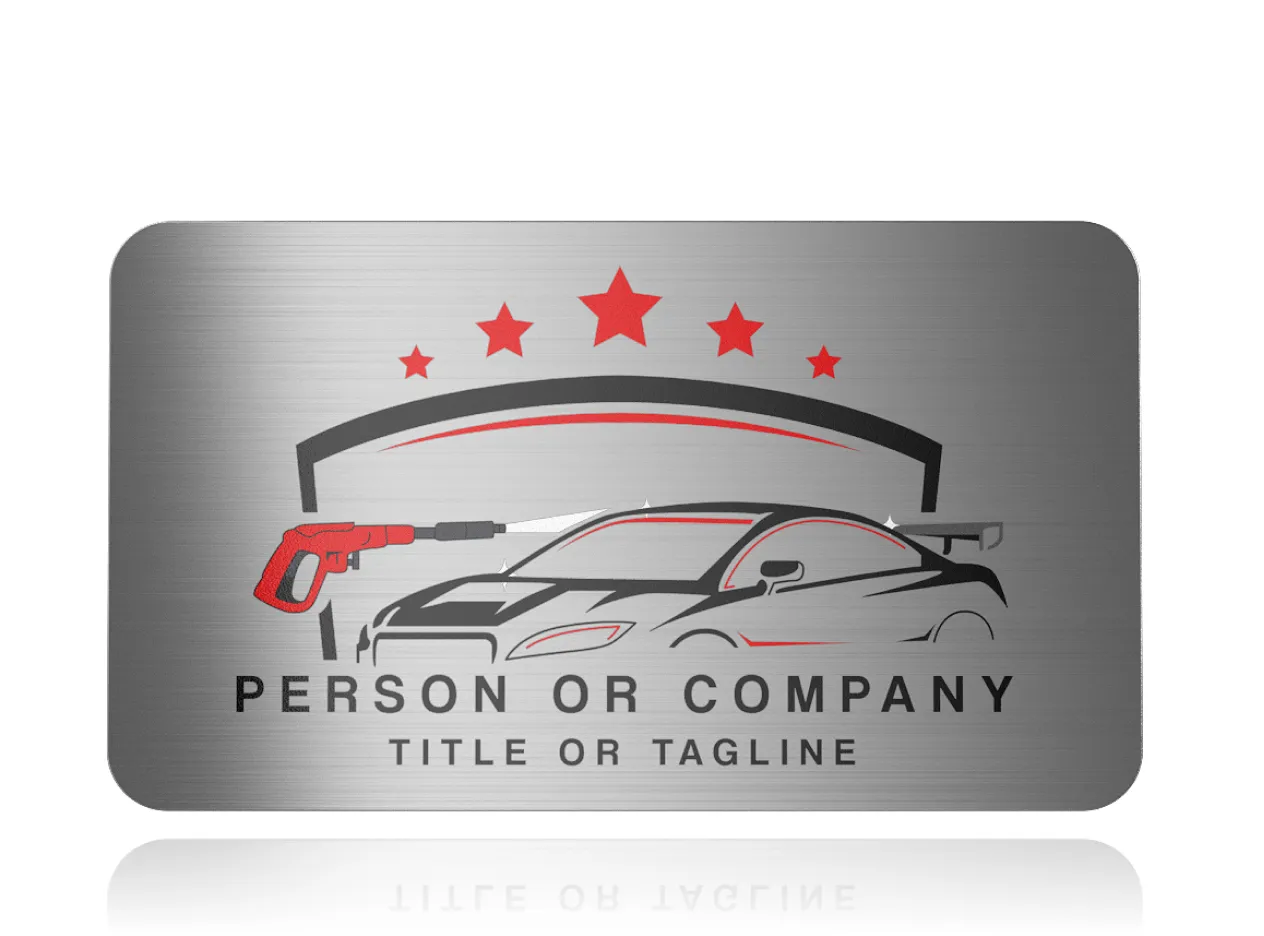 Auto Silver Business Card Auto Silver Business Card