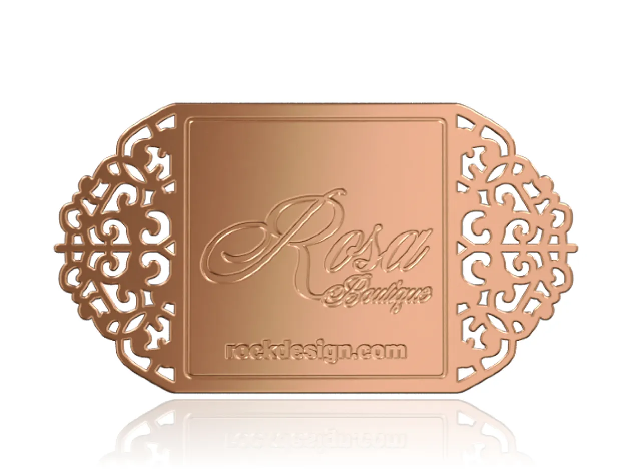 Rose Gold Designer Business Card Rose Gold Designer Business Card