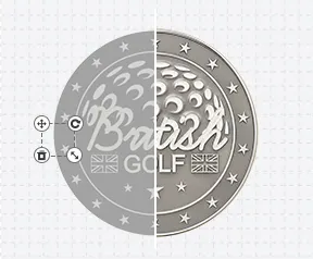 Custom Logo Ball Marker Template Custom Logo Ball Marker Template
