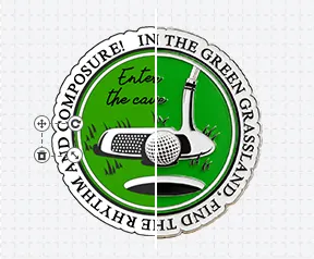 Golf Game Ball Marker Template Golf Game Ball Marker Template