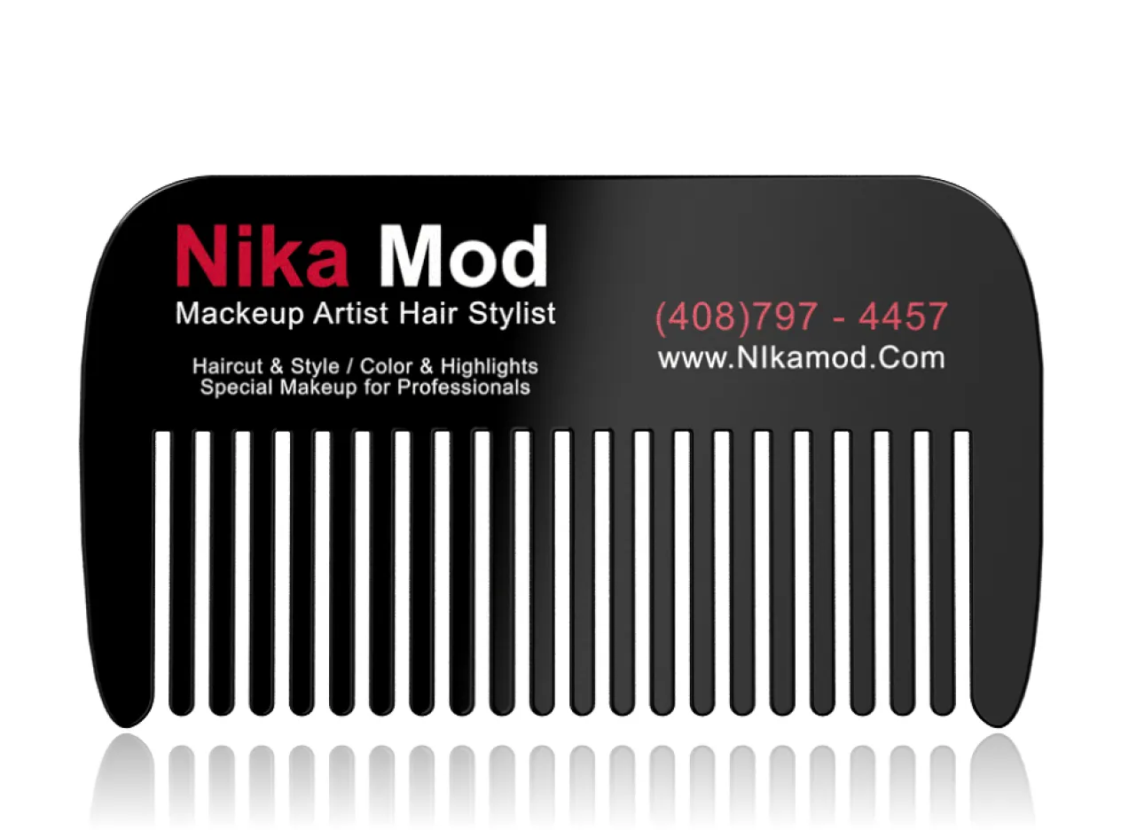 Black Hair Stylist Business Card Black Hair Stylist Business Card