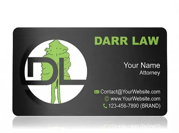 Black Attorney Business Card Black Attorney Business Card