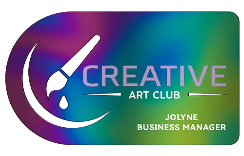 Iridescent Metal Business Cards