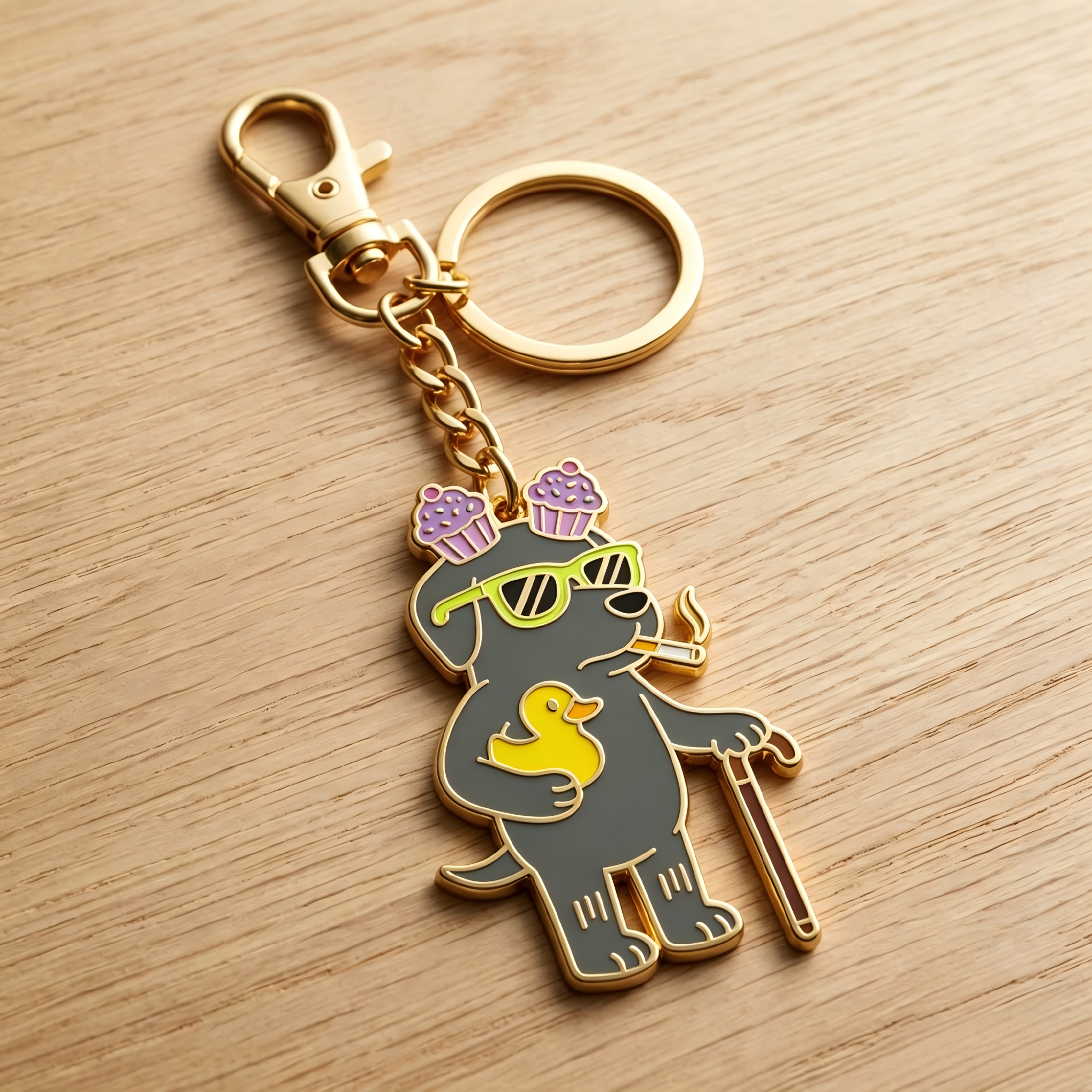 Cute and Funny Cartoon Dog Soft Enamel Keychain Cute and Funny Cartoon Dog Soft Enamel Keychain