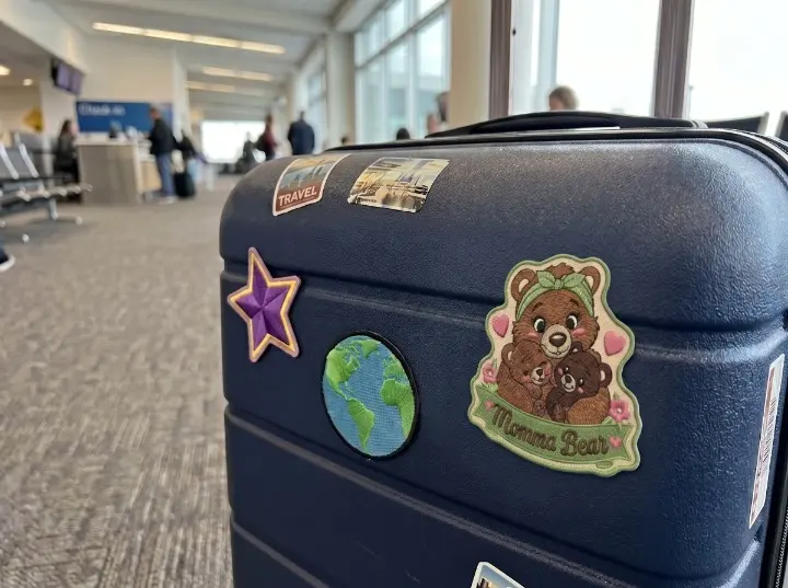 Suitcase 3D Puff Patches Suitcase 3D Puff Patches