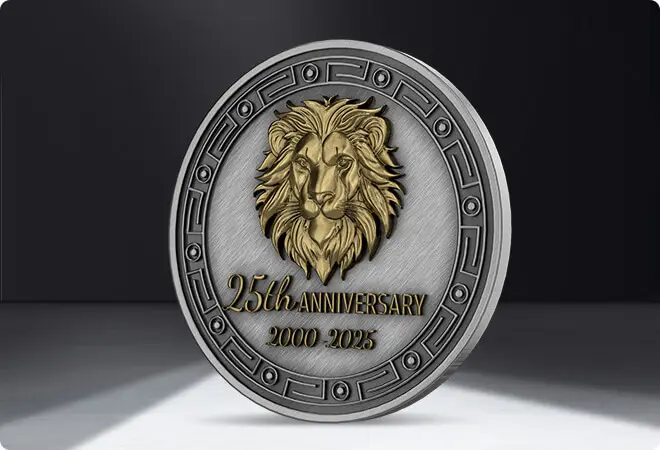 One Side 3D Corporate Coins One Side 3D Corporate Coins