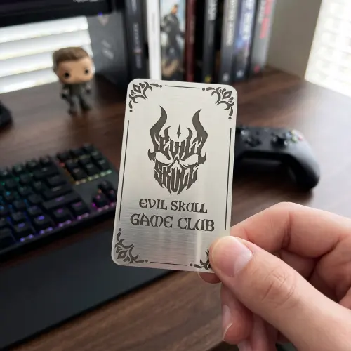 Game Club Metal Business Cards Game Club Metal Business Cards