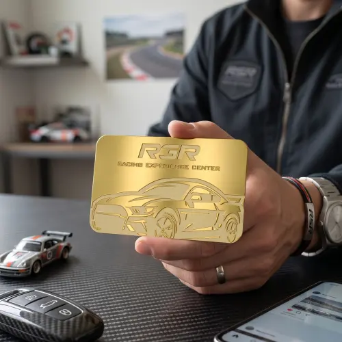 Racing Gold Metal Business Cards Racing Gold Metal Business Cards