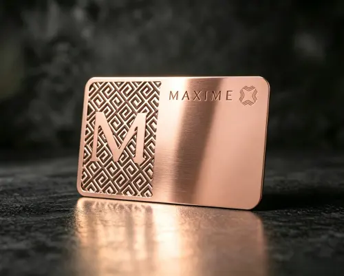 Rose Gold Metal Business Cards Rose Gold Metal Business Cards