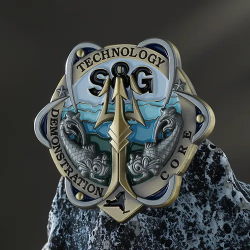 One Side 3D Military Coins