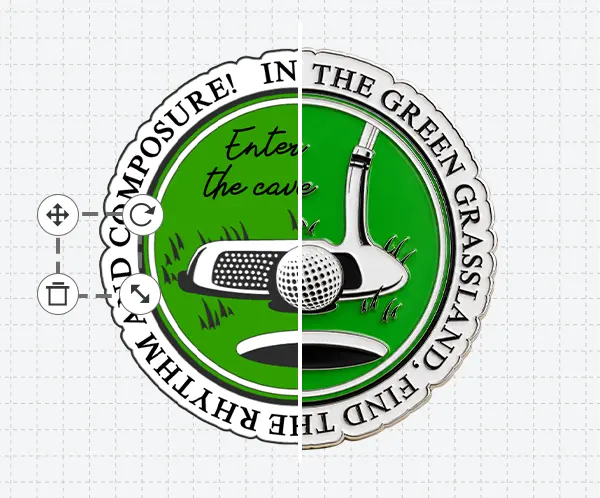Golf Game Ball Marker Template