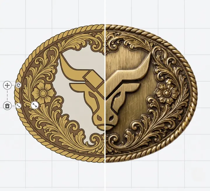 Longhorn & Bull Belt Buckles Templates Longhorn & Bull Belt Buckles Templates