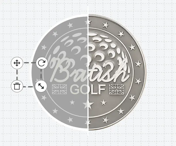 Custom Logo Ball Marker Template