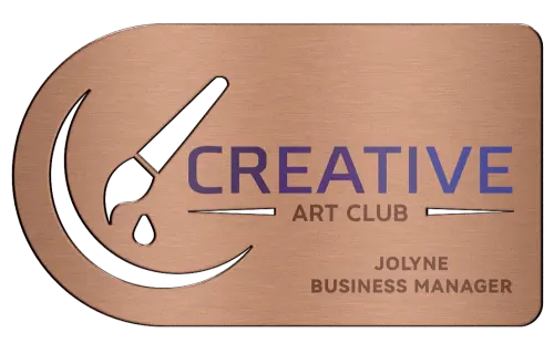 Antique Copper Metal Business Cards