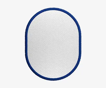 Blank Patches-Vertical Oval