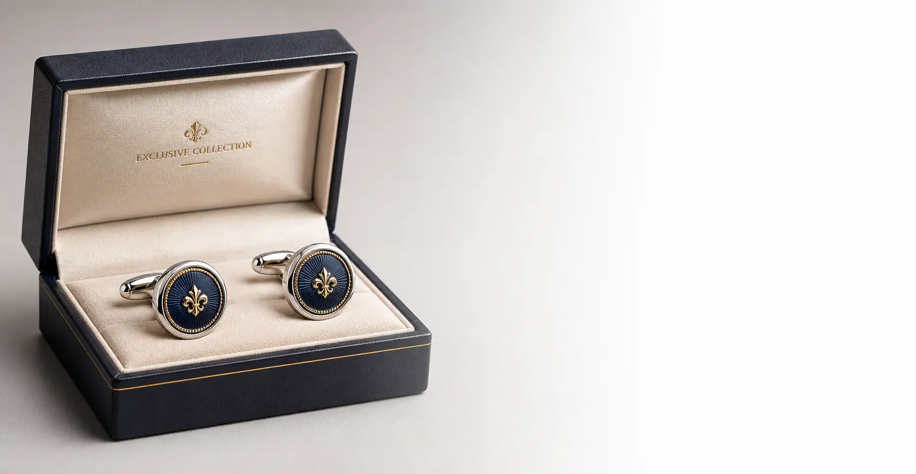 Cufflinks in Box with Gradient Blank Space Cufflinks in Box with Gradient Blank Space