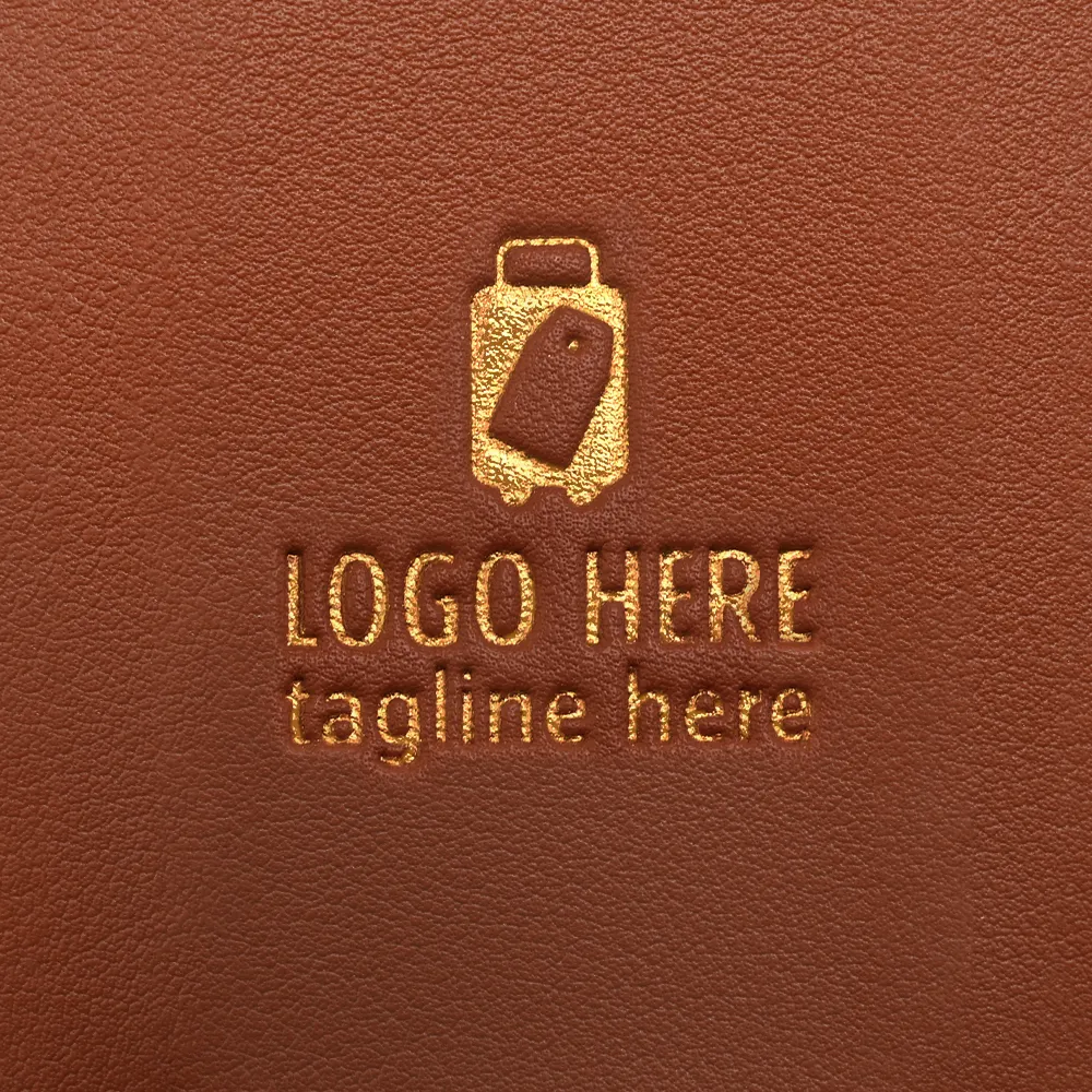 Leather Luggage Tags - Gold Stamping