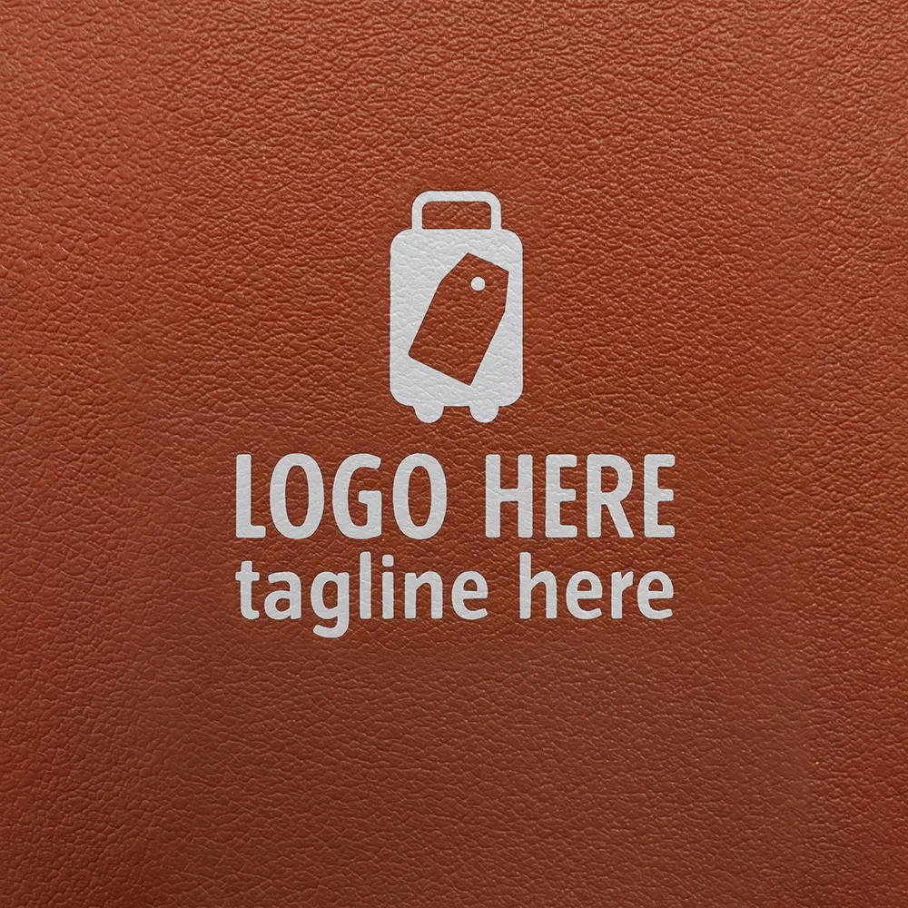 Leather Luggage Tags - Silkscreen Printing