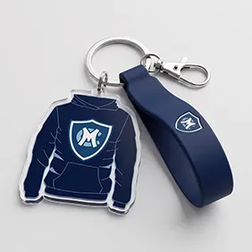 Custom Acrylic with Silicone Keychains