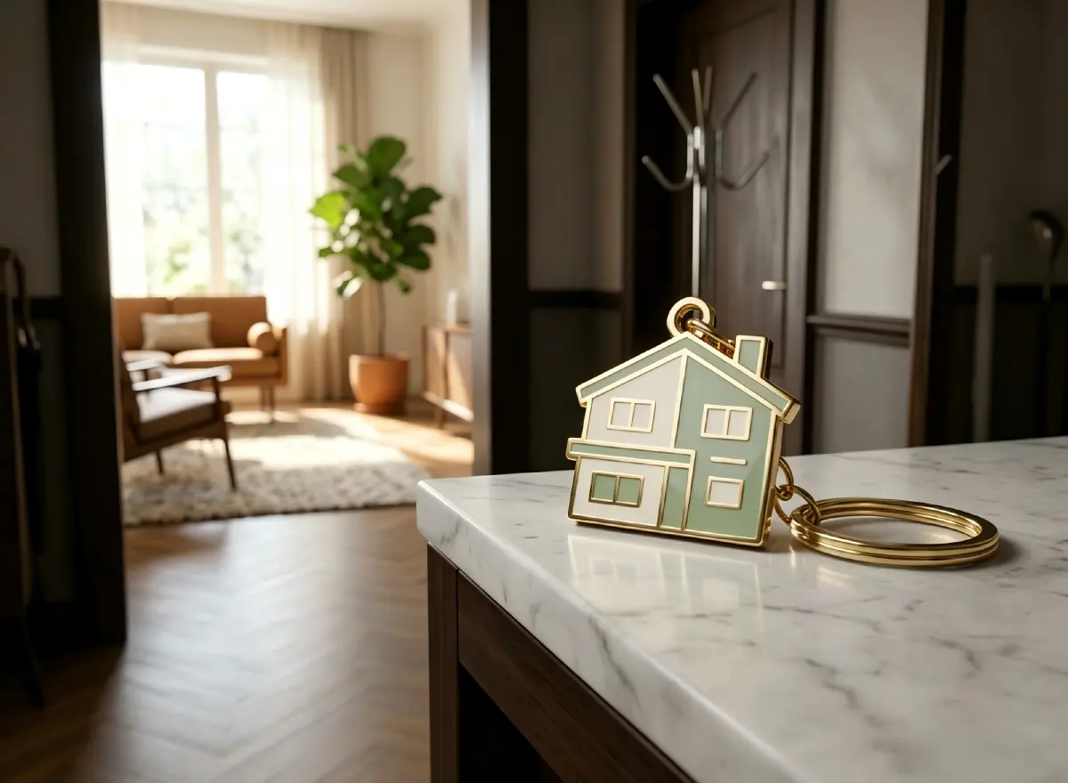 Real Estate Hard Enamel Keychain