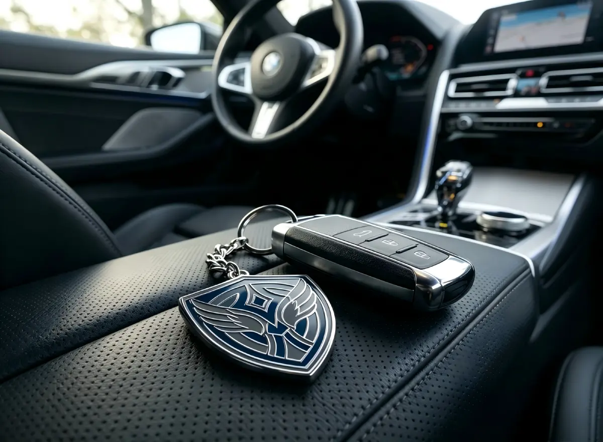 Automotive Hard Enamel Keychain