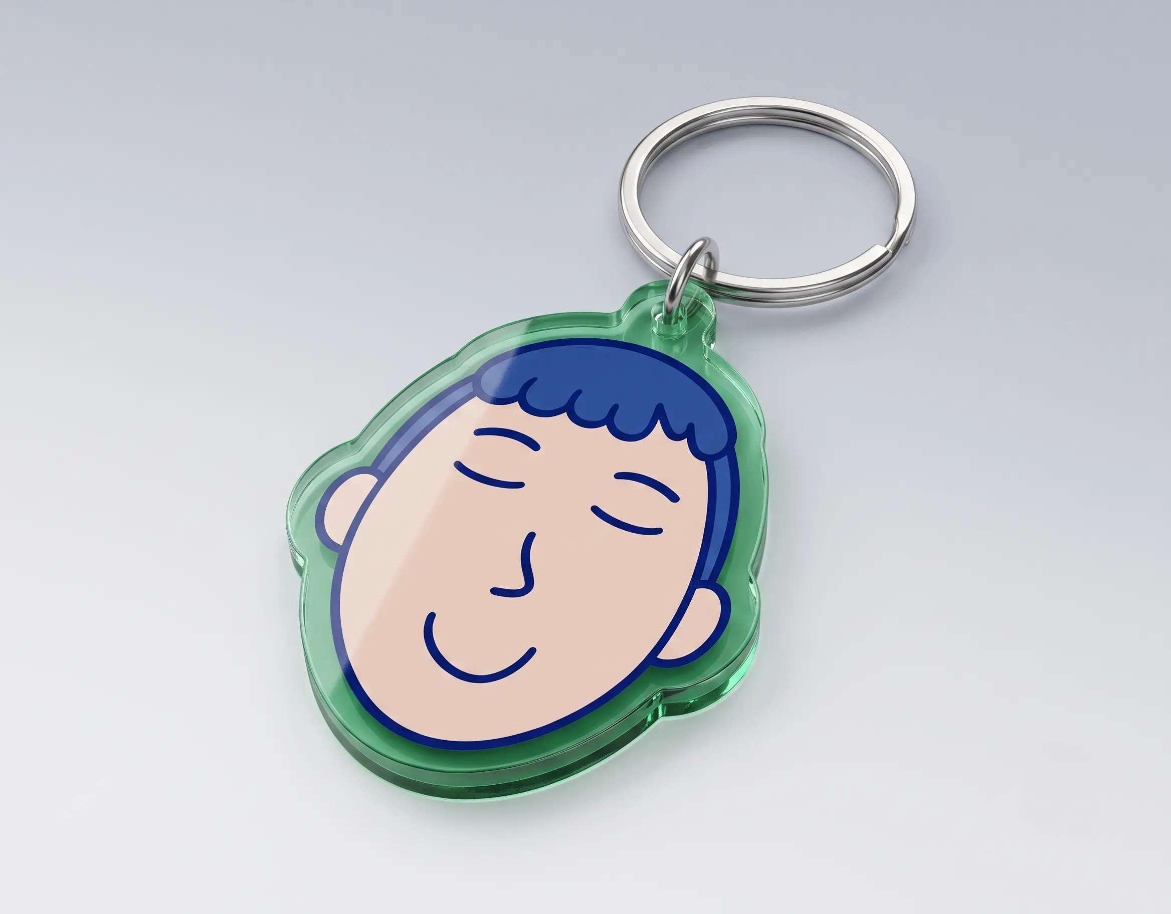 green boy acrylic keychains custom green acrylic keychains for boy