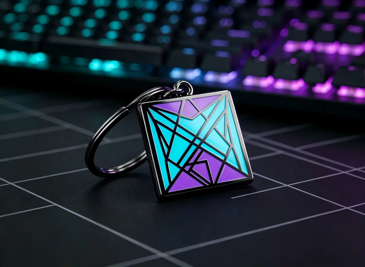 Cyberpunk Hard Enamel Keychain